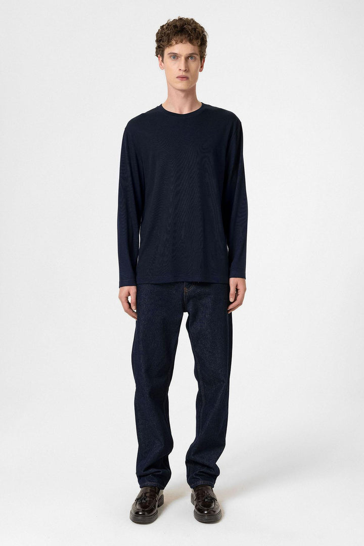 ANT Antioch Navy Relaxed Fit Basic Men's T-Shirt - Trois-Rivières