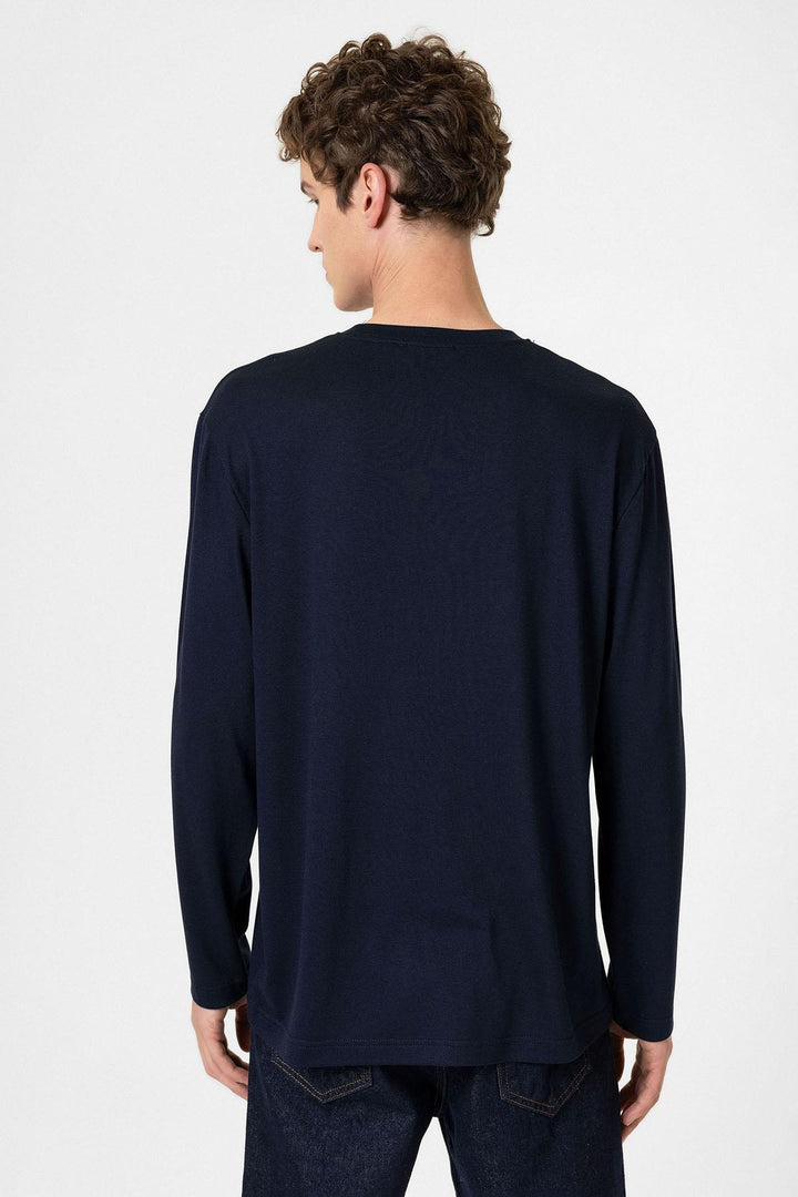 ANT Antioch Navy Relaxed Fit Basic Men's T-Shirt - Trois-Rivières