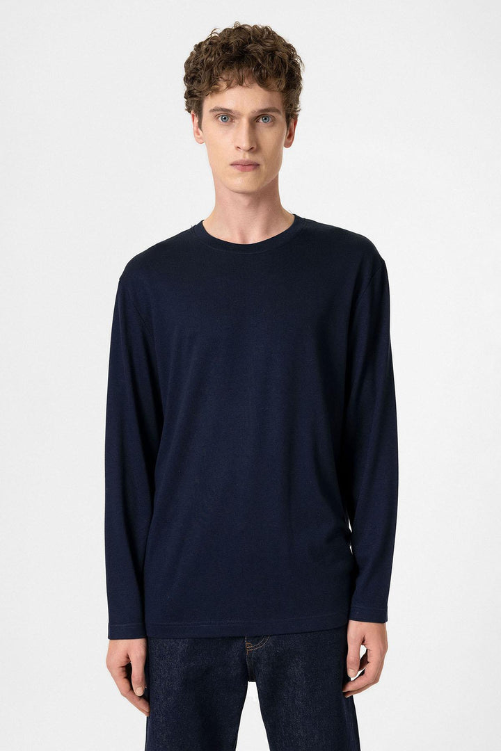 ANT Antioch Navy Relaxed Fit Basic Men's T-Shirt - Trois-Rivières