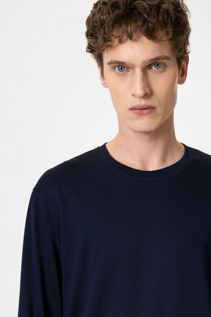 ANT Antioch Navy Relaxed Fit Basic Men's T-Shirt - Trois-Rivières