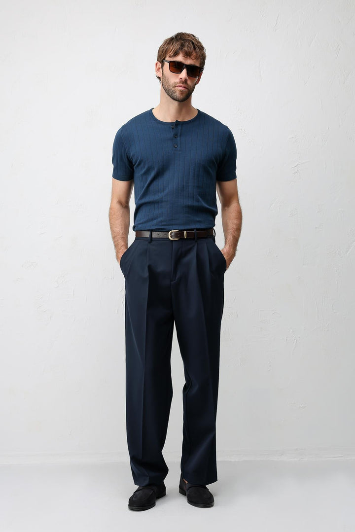 ANT Antioch Lacivert Relaxed Fit Erkek Pantolon - Ellesmere Port