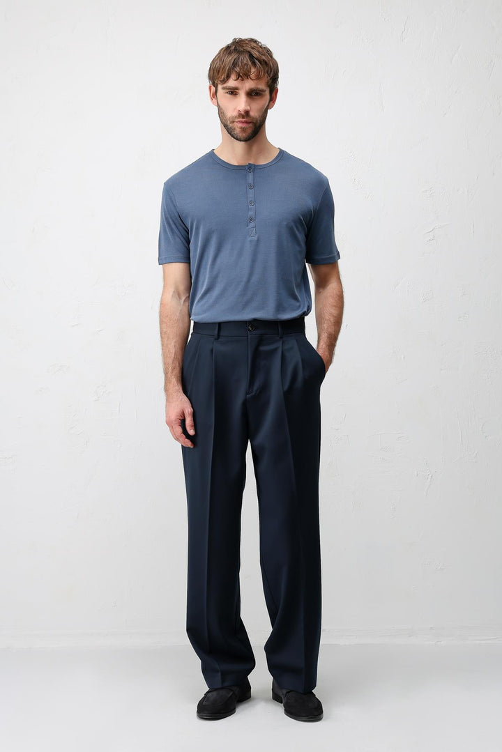ANT Antioch Lacivert Relaxed Fit Erkek Pantolon - Ellesmere Port