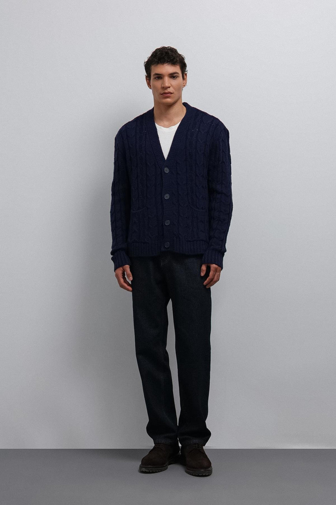 ANT Antioch Blue Textured Men's Cardigan with Braided Hair - Egypt Lake-Leto