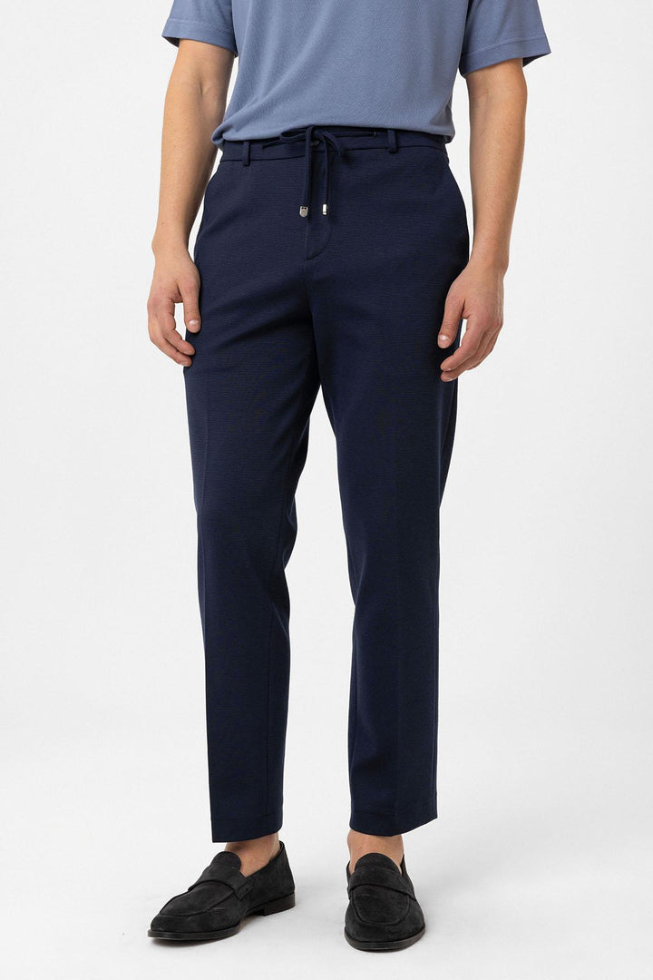 ANT Antioch Navy Blue Slim Fit Comfort Men's Suit - Telford