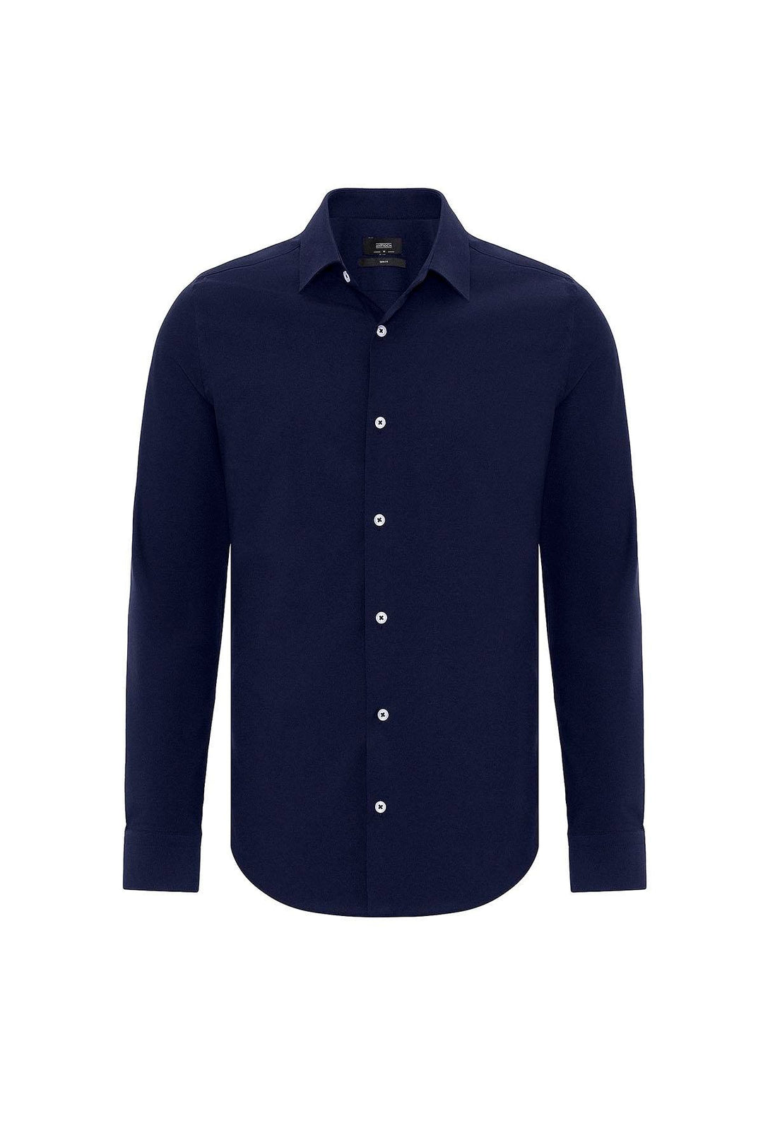 ANT Antioch Navy Blue Slim Fit Men's Shirt - Tourcoing