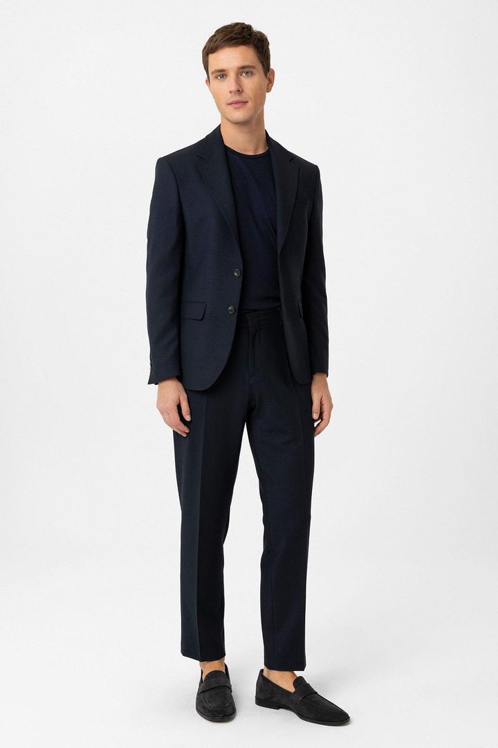 ANT Antioch Navy Blue Slim Fit Classic Men's Suit - The Hammocks