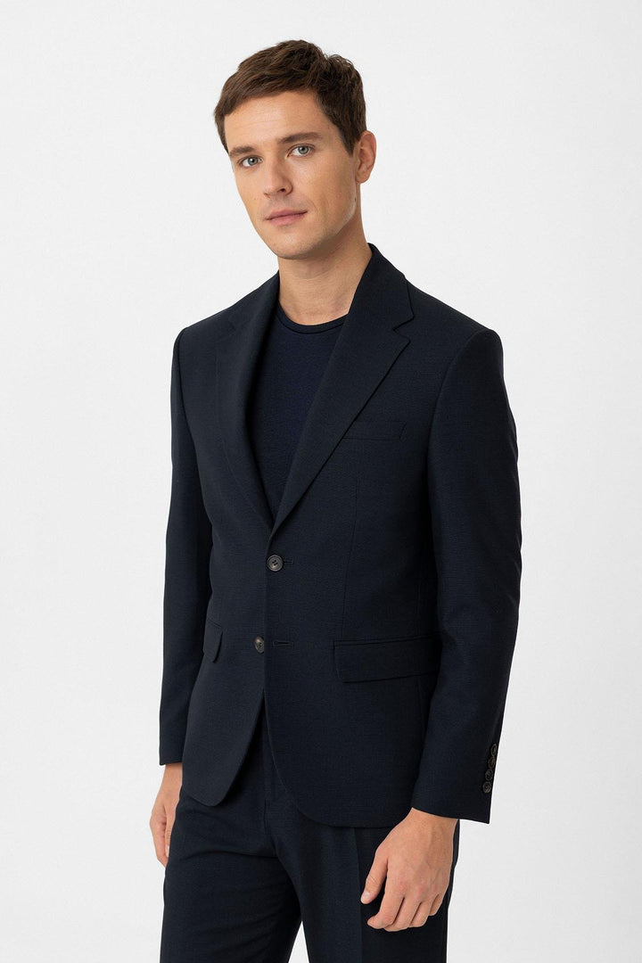 ANT Antioch Navy Blue Slim Fit Classic Men's Suit - The Hammocks