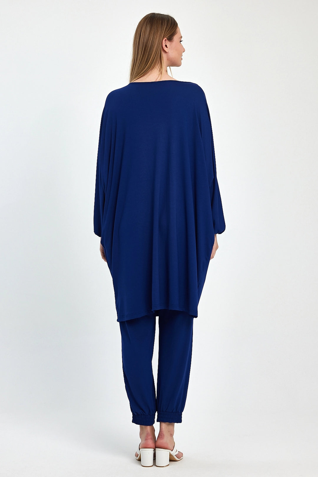 Maxi Boy Navy Tunic and Pants Knitted Viscon Top Set BCVL-251029 - Passaic