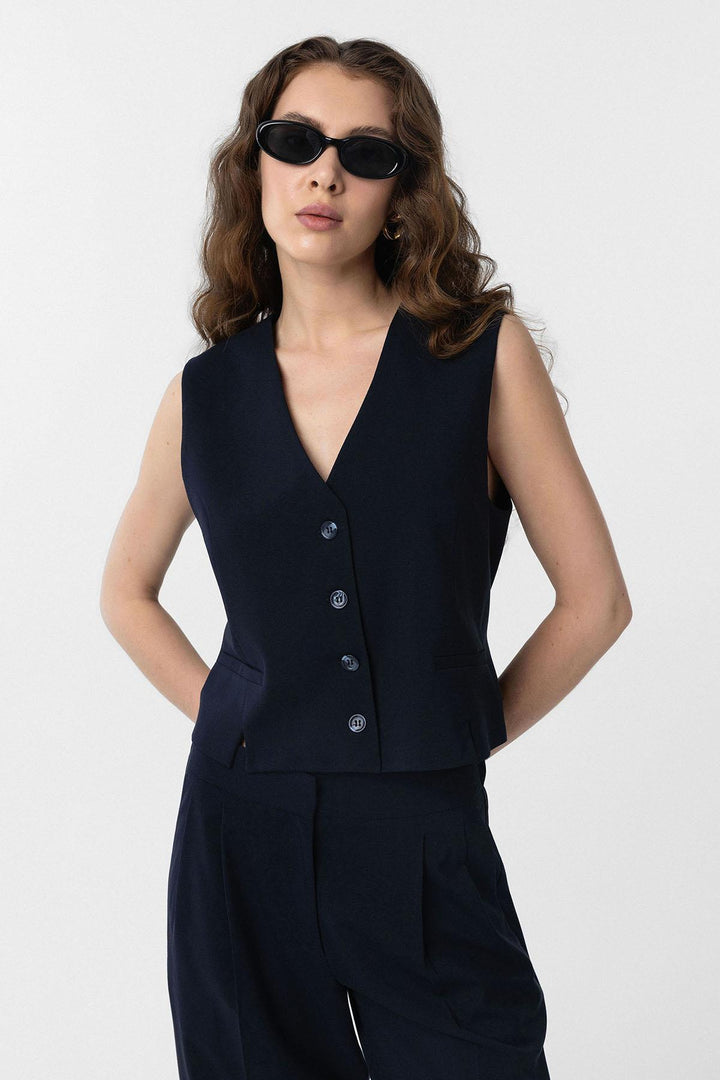 ANT Antioch Blue Slit Women's Vest - Redmond