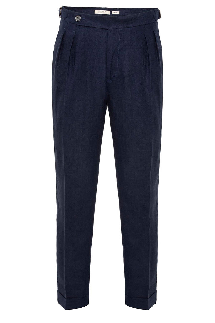 ANT High Waist 100% Linen Pleated Men's Pants - Guacharachi