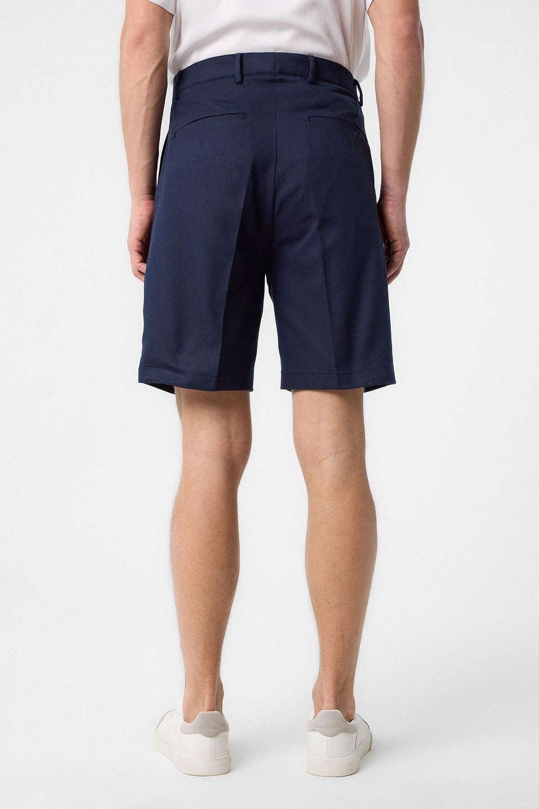 ANT Antioch Navy High Waist Pleated Men's Shorts - Pinneberg