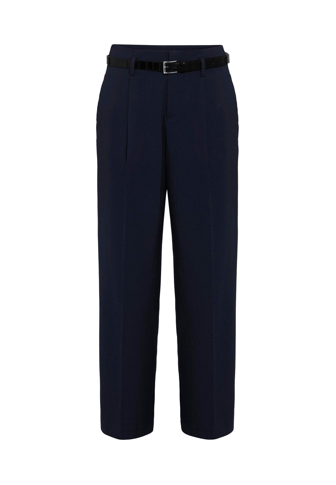 ANT Antioch Navy High Waist Flared Women's Pants - Bordeaux