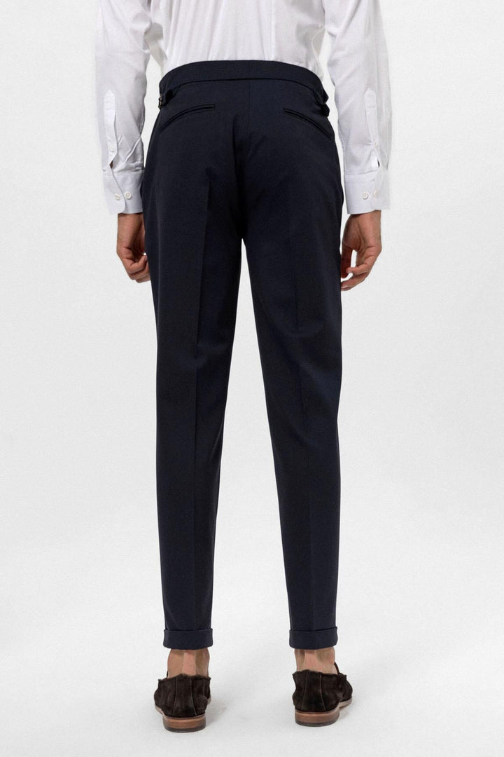 ANT Antioch Navy High Waist Regular Fit Men's Pants - Barri