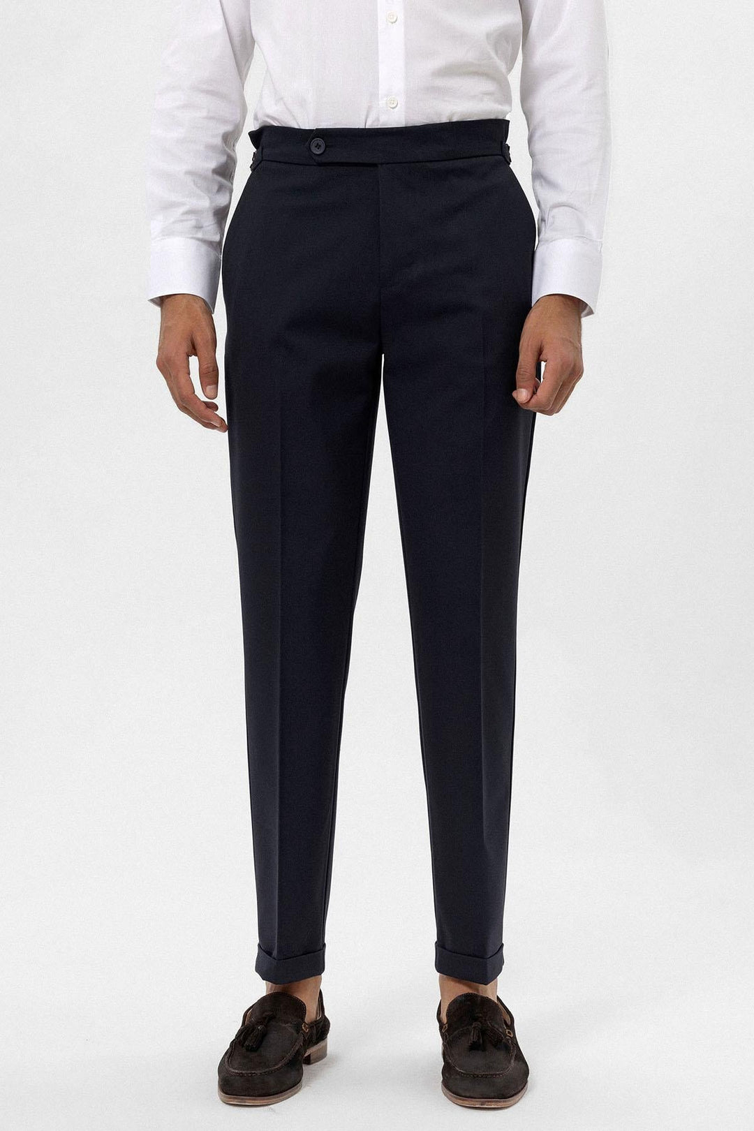 ANT Antioch Navy High Waist Regular Fit Men's Pants - Barri