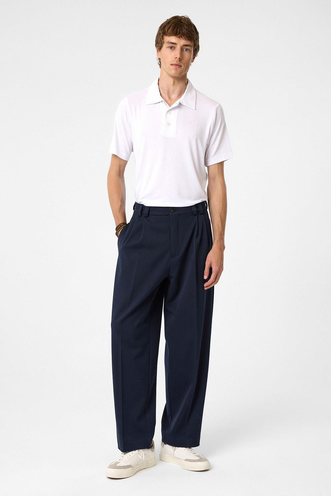 ANT Antioch Blue Rise Bel Relax Fit Pleated Men's Pants - Mieres