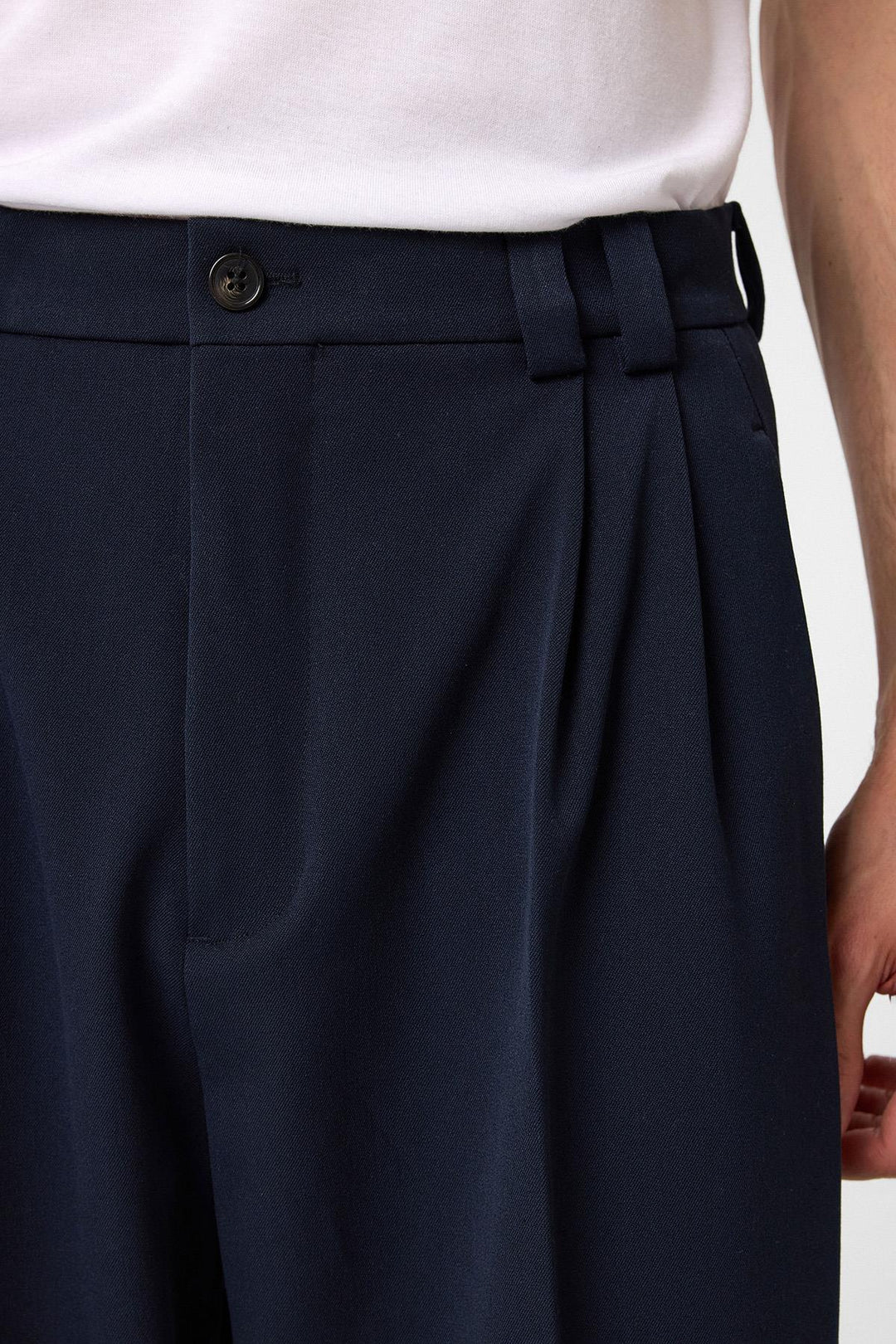 ANT Antioch Blue Rise Bel Relax Fit Pleated Men's Pants - Mieres
