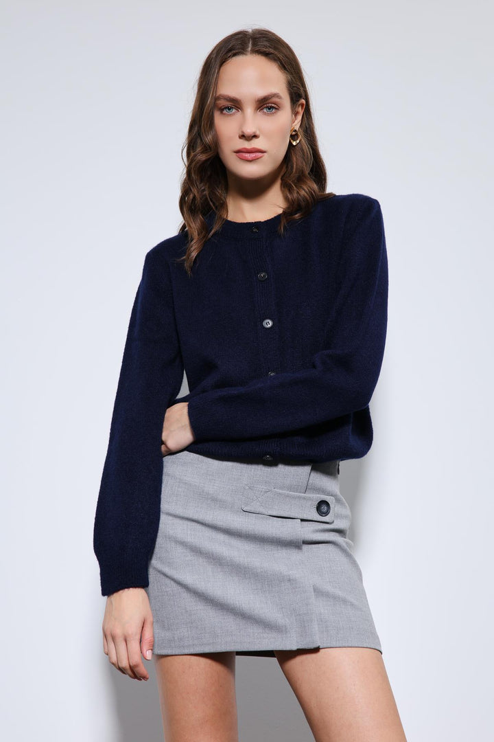 ANT Antioch Lacivert Yumuşak Dokulu Hırka - Newnan