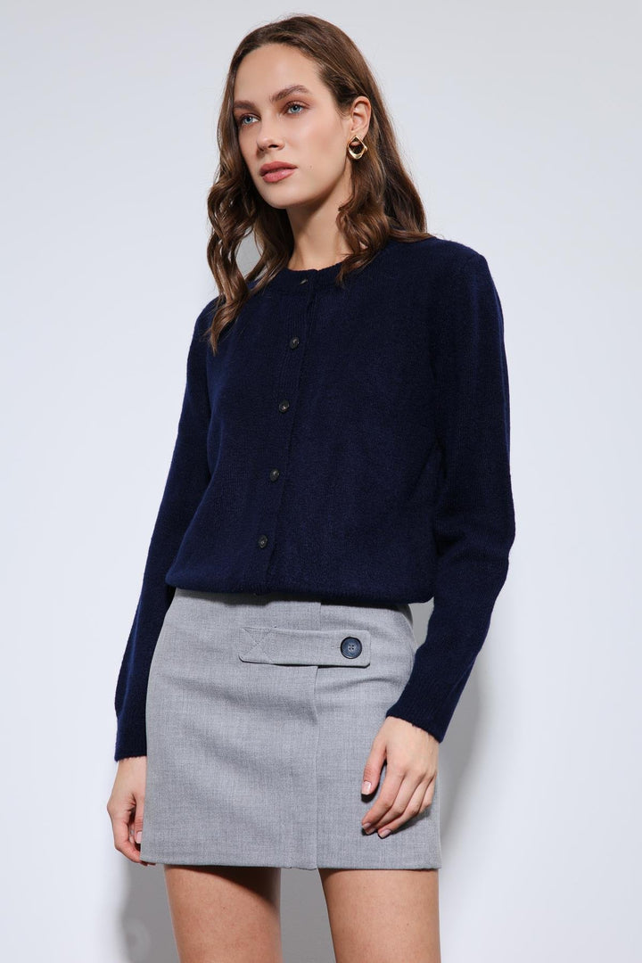 ANT Antioch Lacivert Yumuşak Dokulu Hırka - Newnan