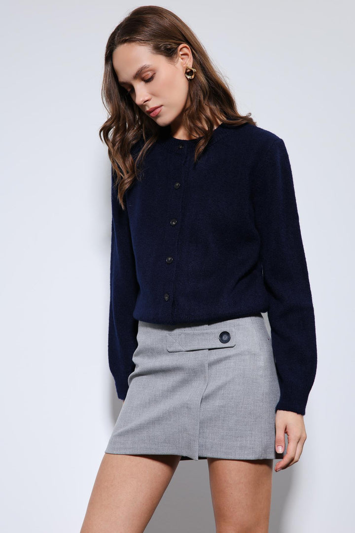 ANT Antioch Lacivert Yumuşak Dokulu Hırka - Newnan