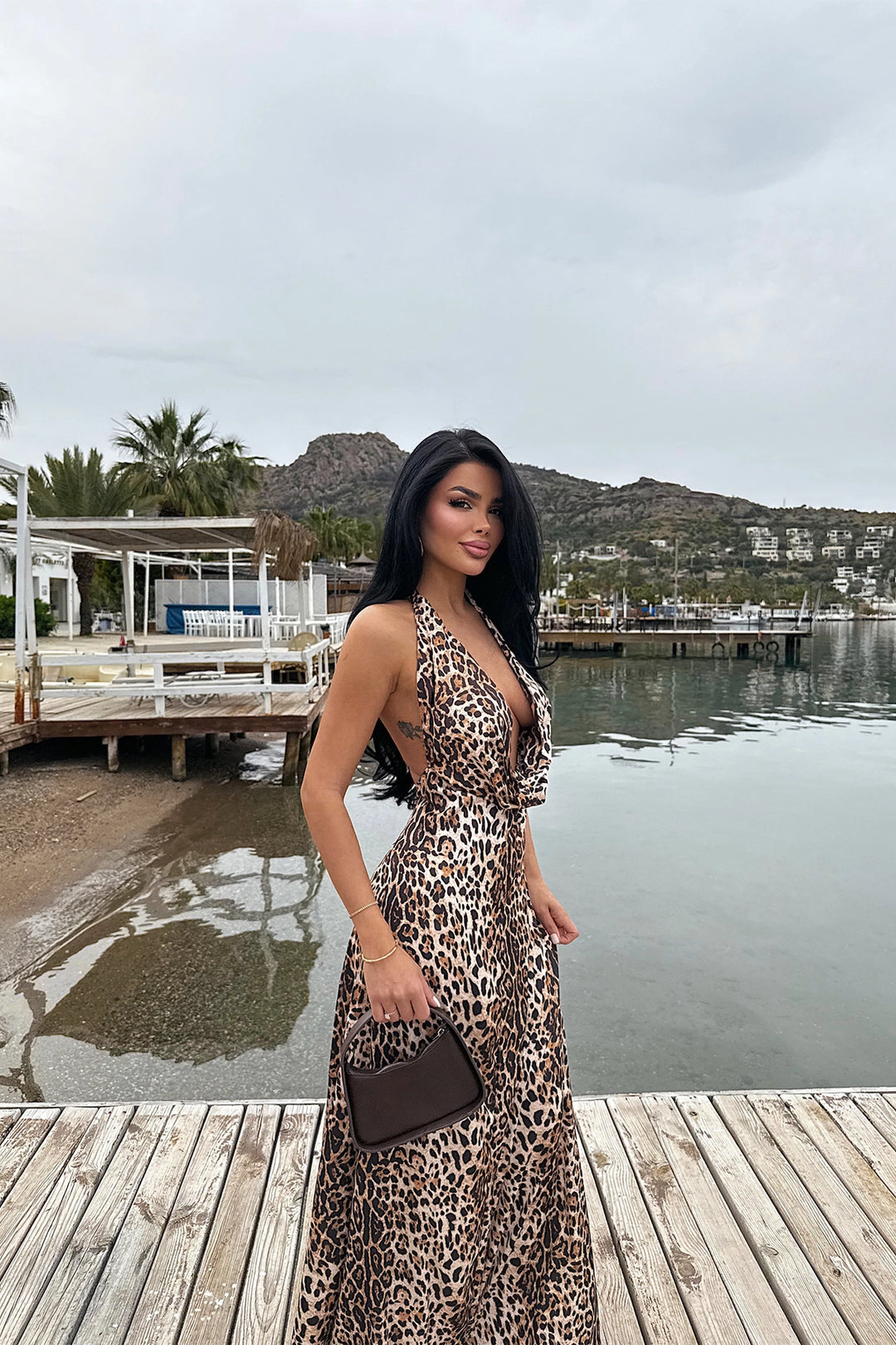 EYY Women Dulcie Long Leopard Dress - Algeciras