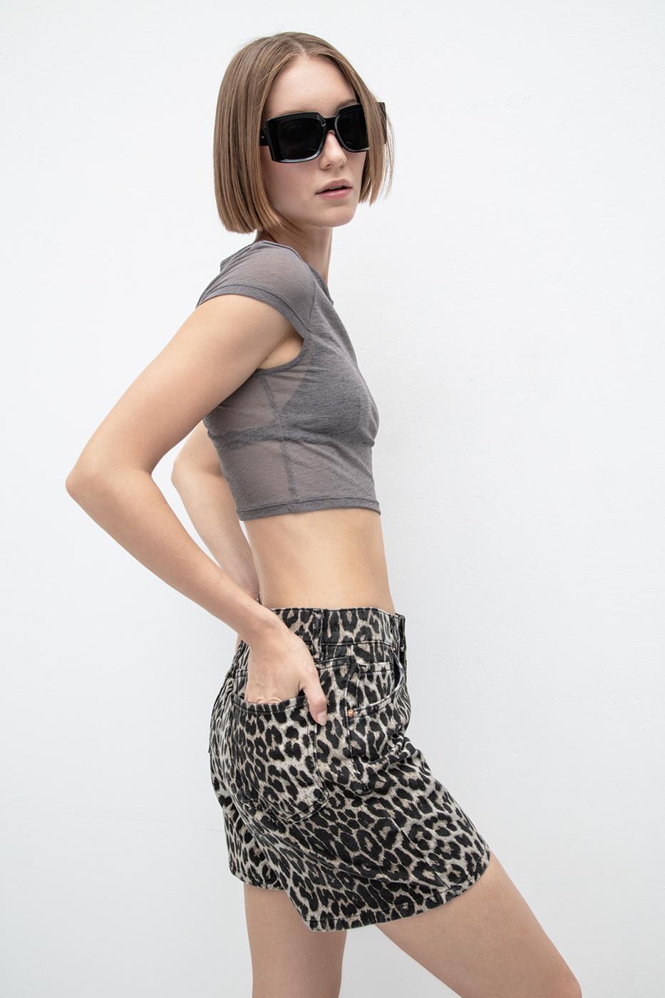 BSL Women Leopard Print Shorts - El Centro
