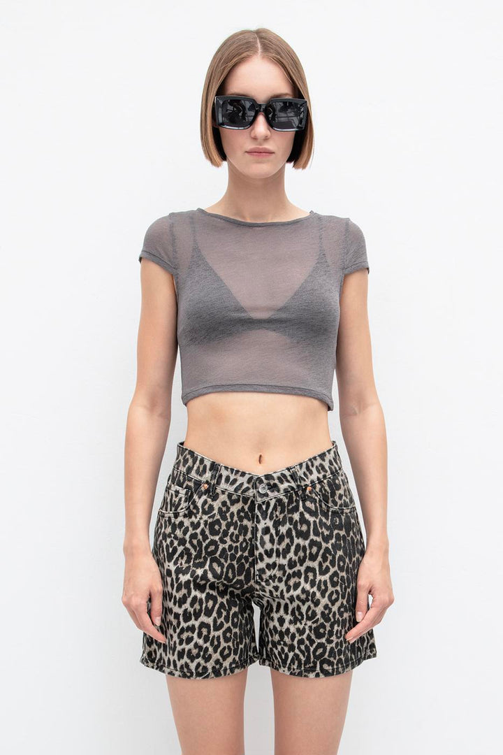 BSL Women Leopard Print Shorts - El Centro