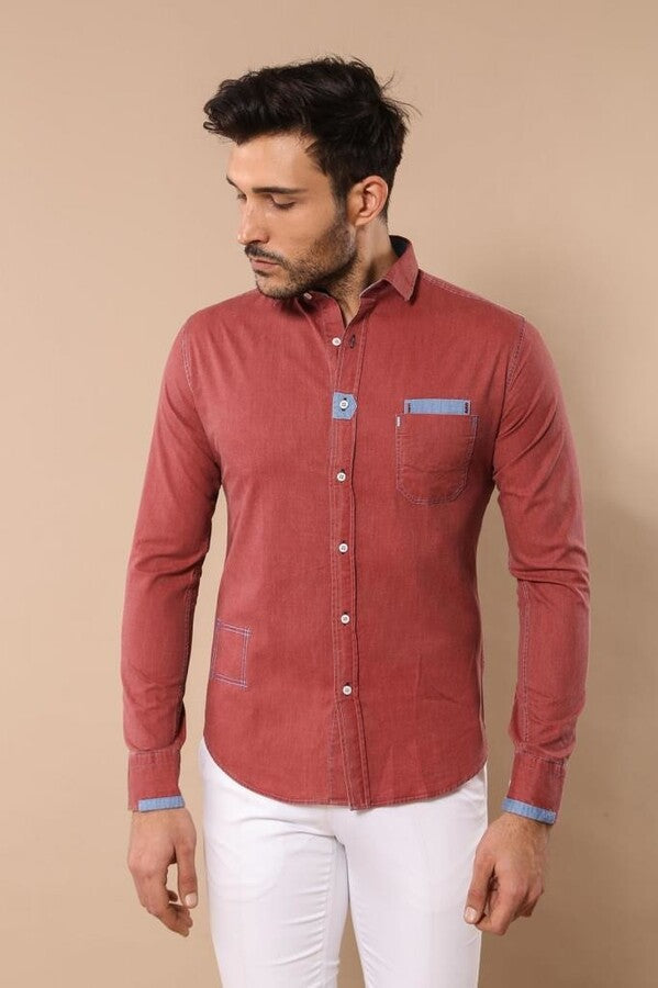 WSS Light Burgundy Shirt  - San Antonio Enchisi
