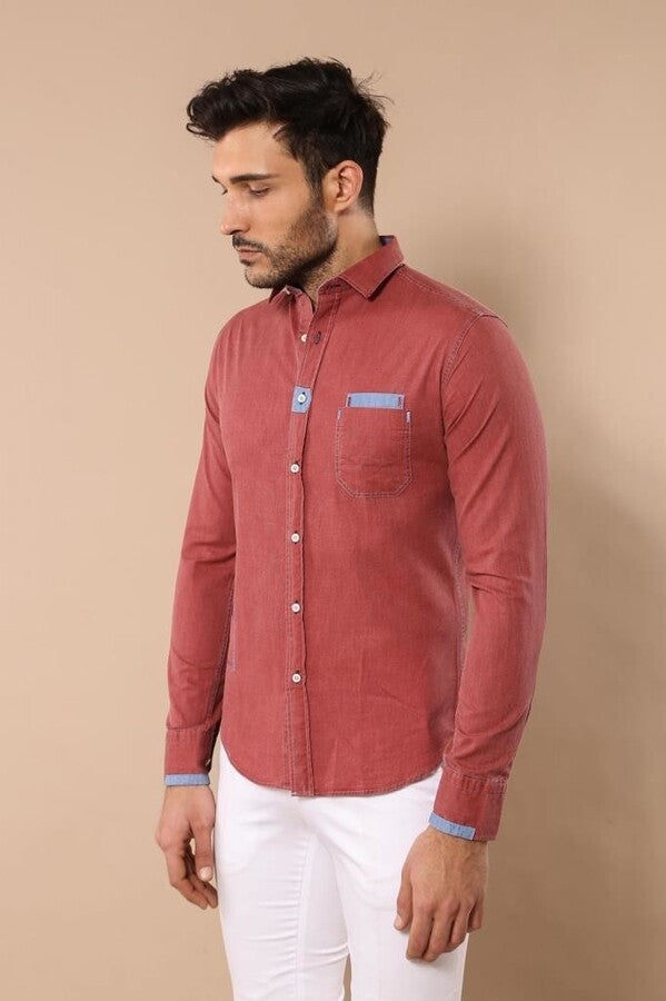 WSS Light Burgundy Shirt  - San Antonio Enchisi