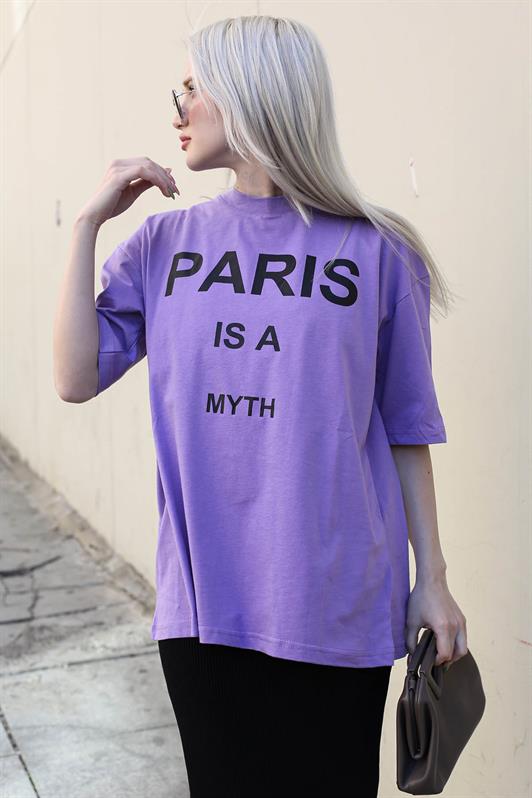 MDX Lila Paris Printed Women's T-Shirt MG1654 - Severn