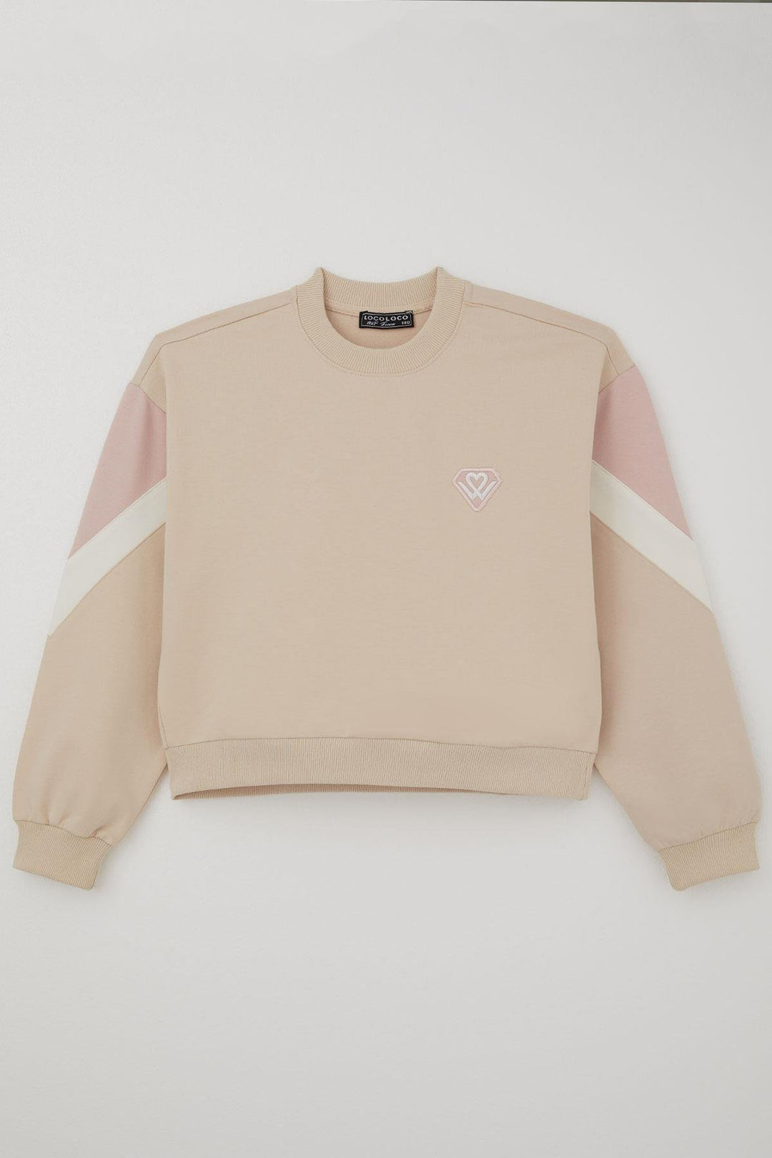 BRE Locoloco Kız Çocuk Eşofman Takımı Armalı Kargo Cepli Beli Paçası Lastikli 94 Yaş, Krem - Loulé