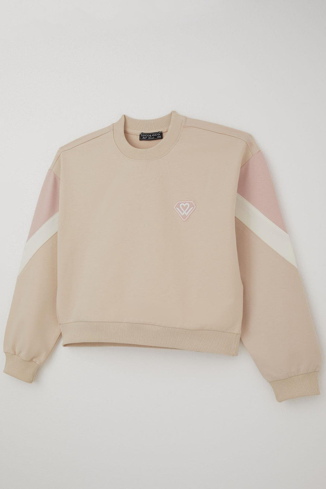 BRE Locoloco Kız Çocuk Eşofman Takımı Armalı Kargo Cepli Beli Paçası Lastikli 94 Yaş, Krem - Loulé