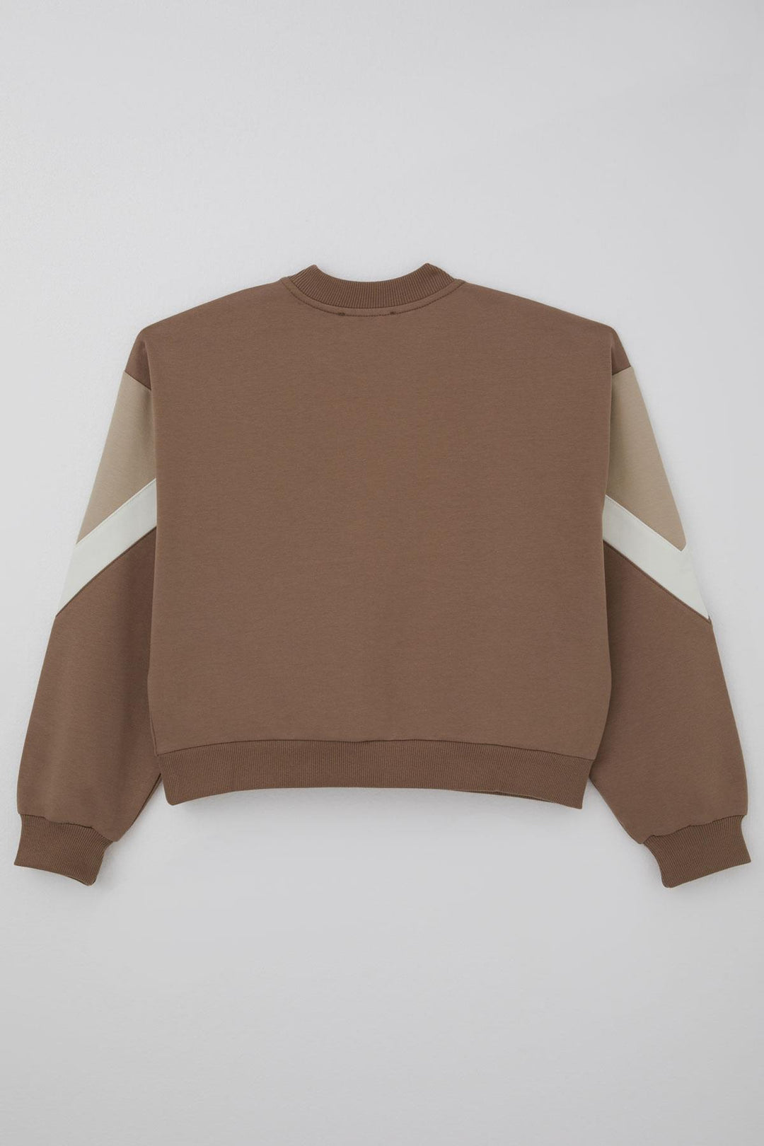 BRE Locoloco Girl's Tracksuit Set with Emblem Cargo Pocketed Elastic Waistband Cuffs 94 Years, Brown - South Shields