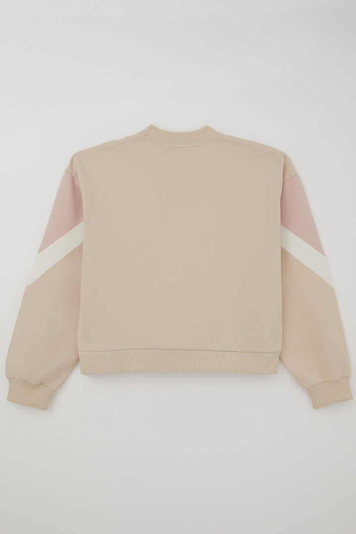 BRE Locoloco Kız Çocuk Eşofman Takımı Armalı Kargo Cepli Beli Paçası Lastikli 94 Yaş, Krem - Loulé