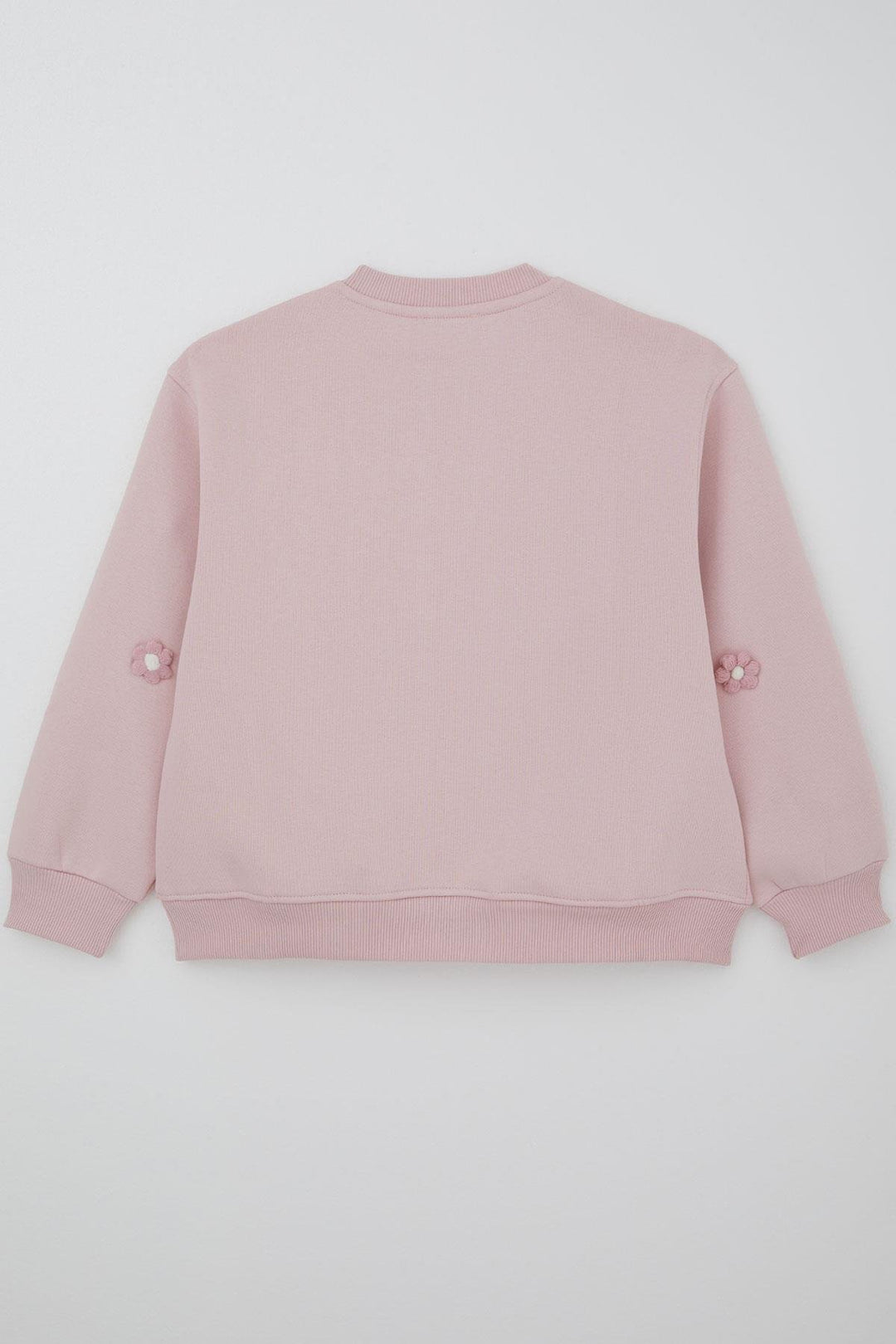 BRE Locoloco Girl's Sweatshirt with Flower Motif, 94 Years, Pink - Schiedam