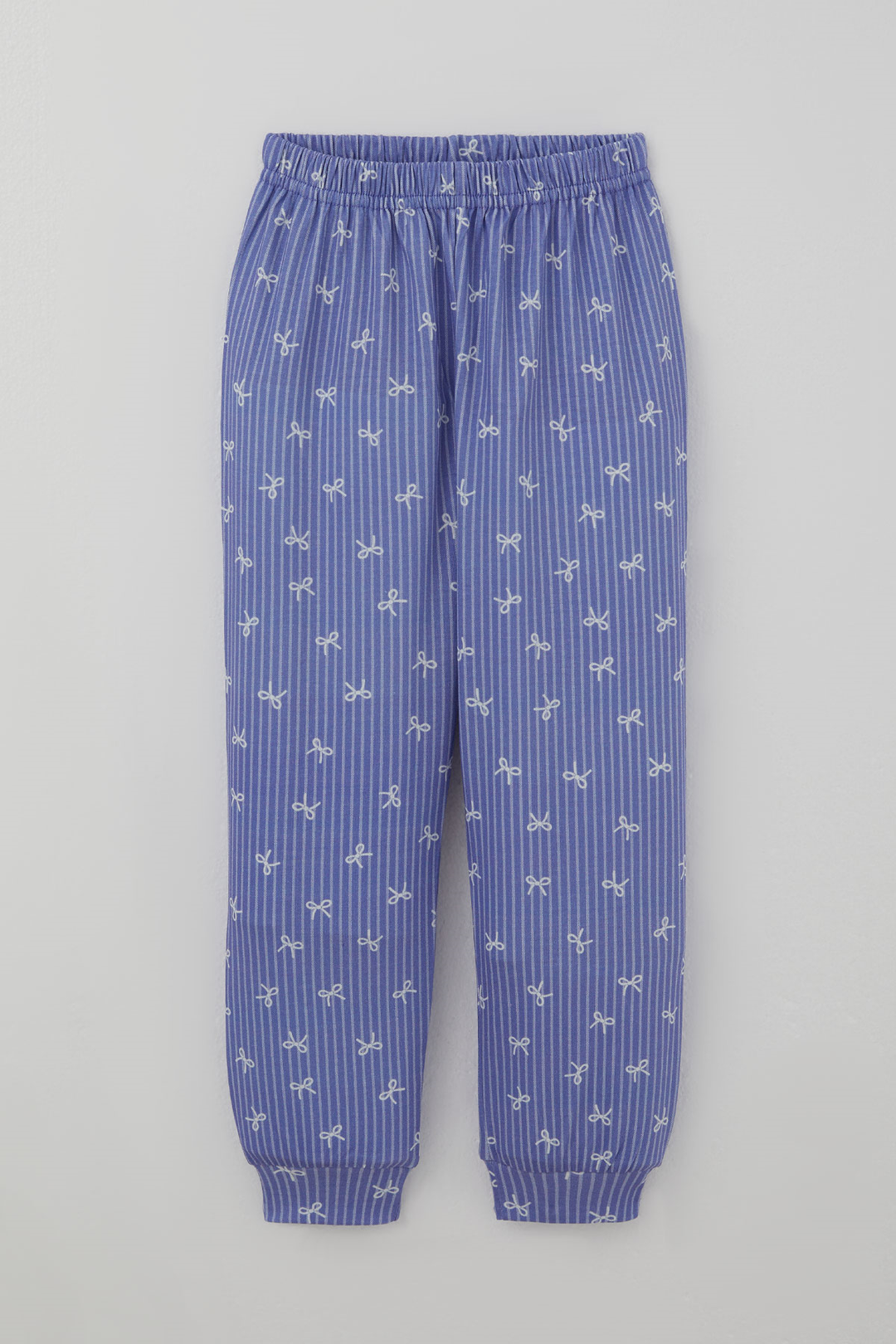 BRE Luggi Baby Kız Çocuk Pijama Takımı Fiyonk Empirme Arabiyeli Önden Düğmeli 2-8 Yaş, Lila - Dráma