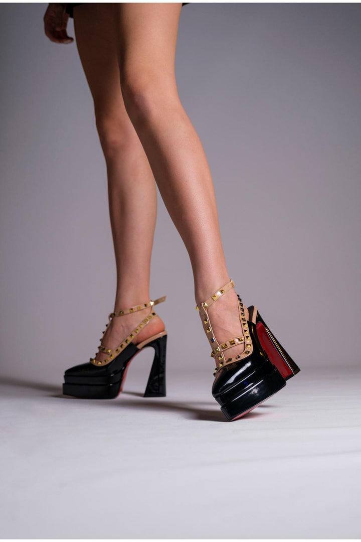 DSM Lulu Black Women's High Heel Shoes - Aranjuez