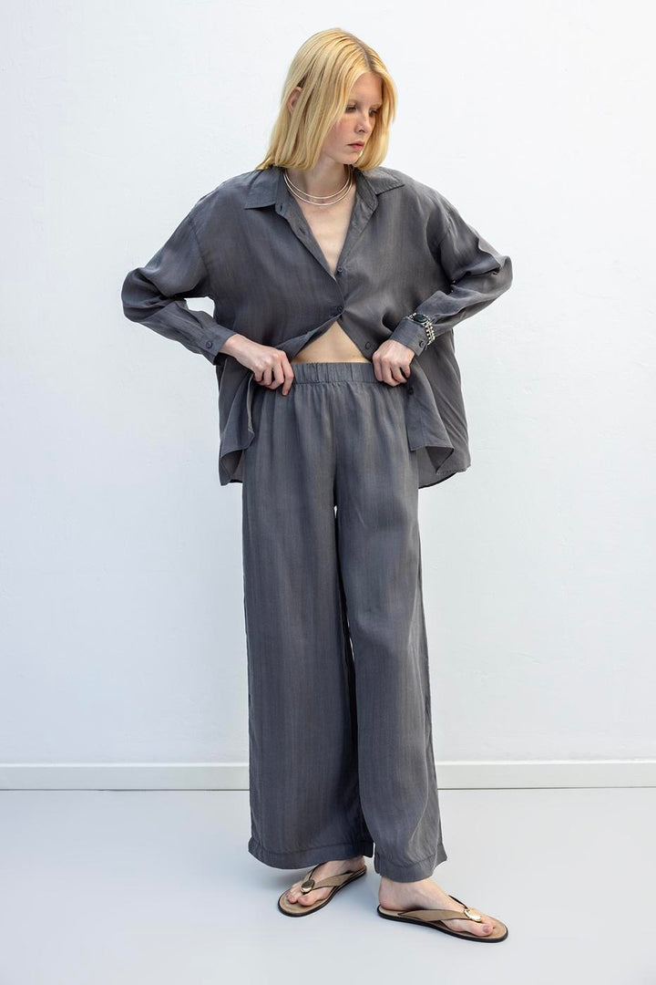 BSL Women Lyocell Oversize Trousers - Ayr
