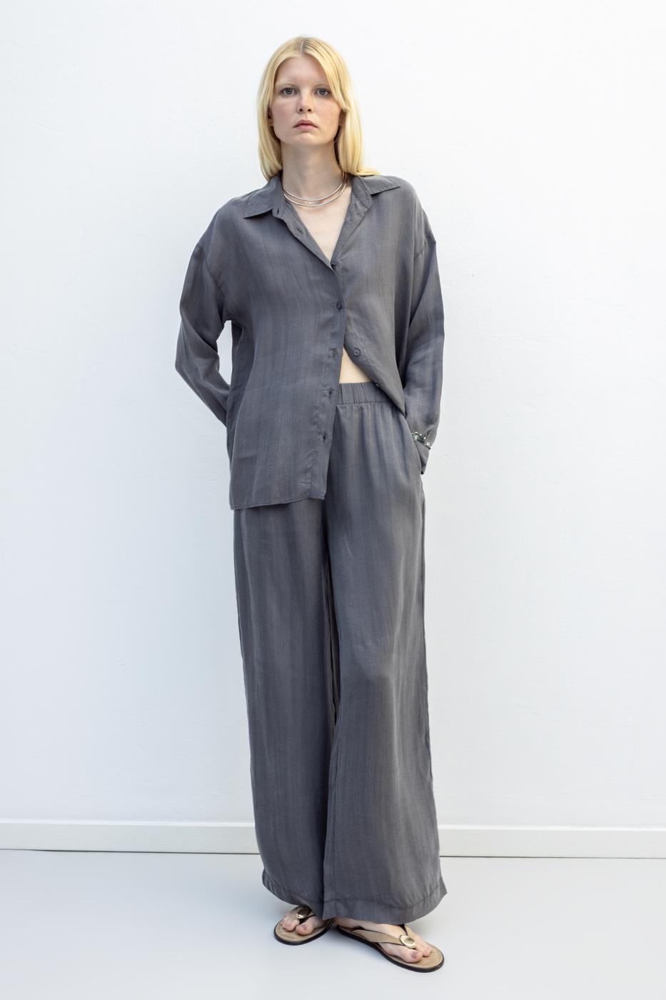 BSL Women Lyocell Oversize Trousers - Ayr