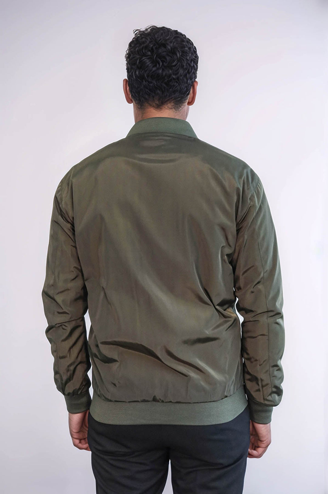 WSS Zippered Flap Pockets Khaki Men Bomber Coat  - Wembley