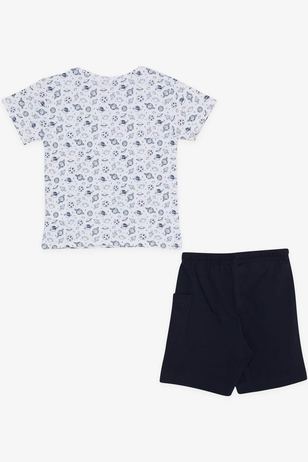 BRE Macaw Boy's Shorts Set Space Themed 1.5-5 Years, Beige - Providence