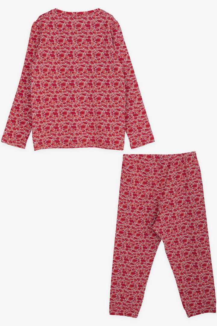 BRE Macaw Girl's Pajama Set Mixed Patterned 3-7 Years, Pink - Marlboro