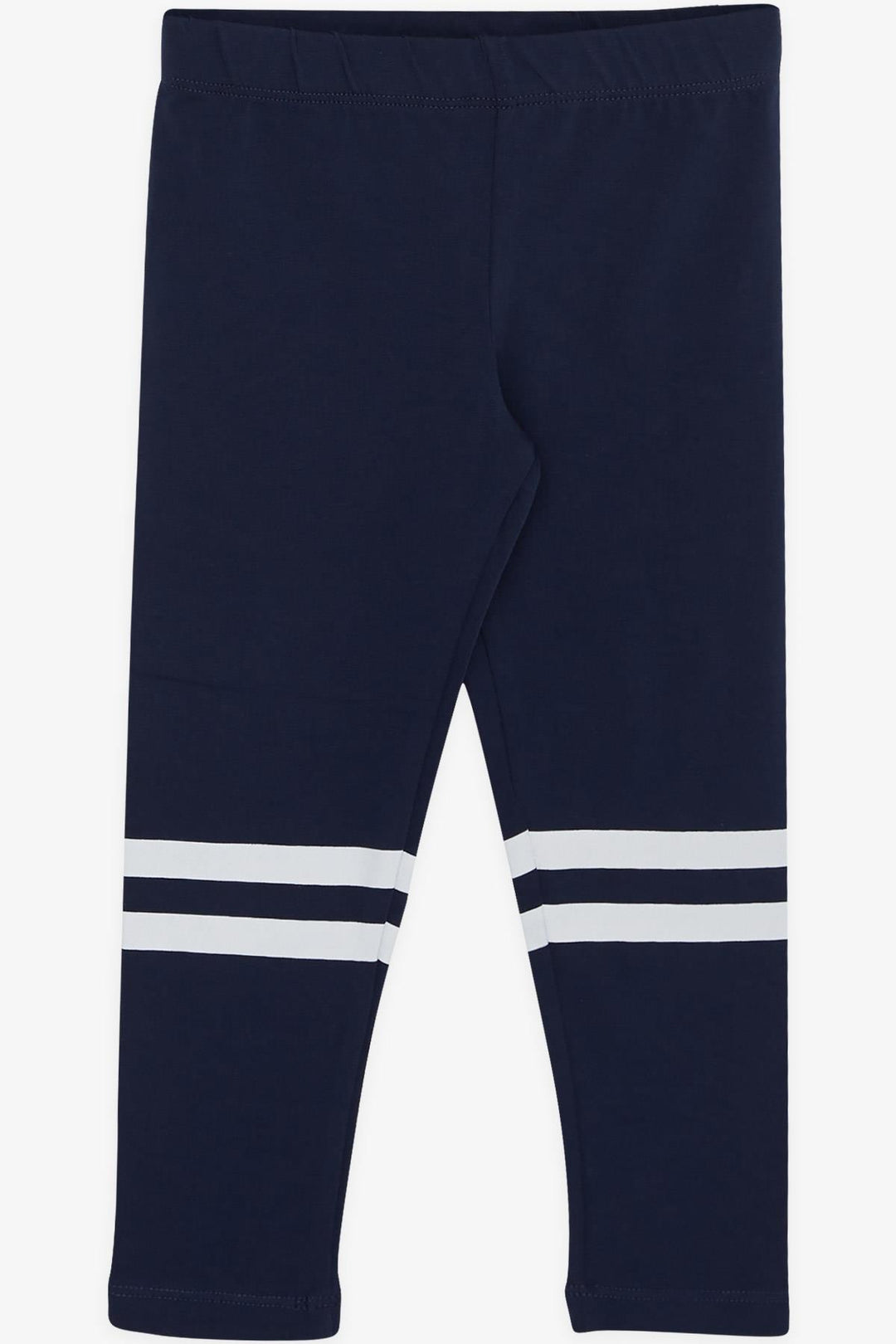 BRE Macaw Girl Child Leggings Set with Summer Print, 3-7 Years, Navy Blue - Grenoble