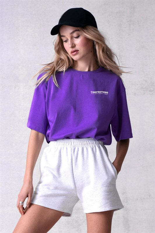 MDX Mad Girl Purple Printed T-shirt Mg1197 - Union