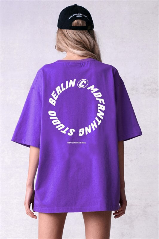 MDX Mad Girl Purple Printed T-shirt Mg1197 - Union