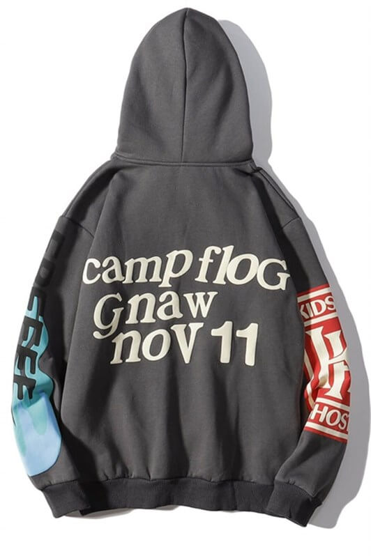 MDX Mad Girls Anthracite Printed Oversize Sweatshirt MG903 - Leyland