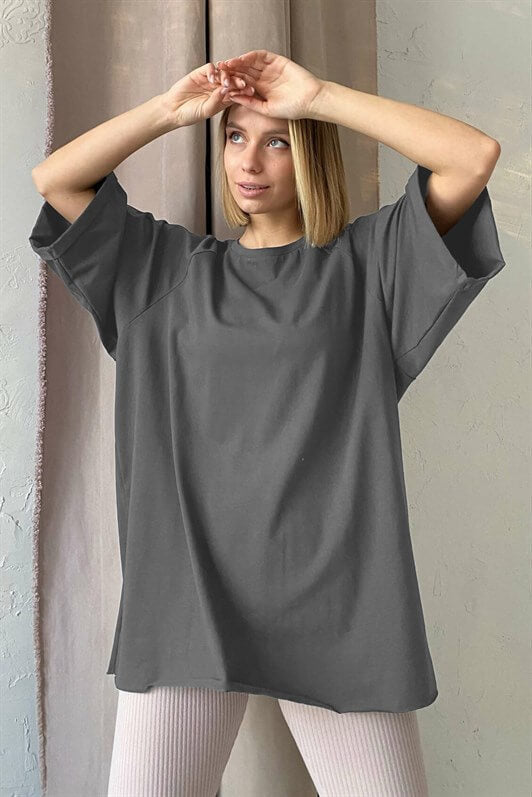 MDX Anthracite Oversize Basic Women's T-shirt - Fürth