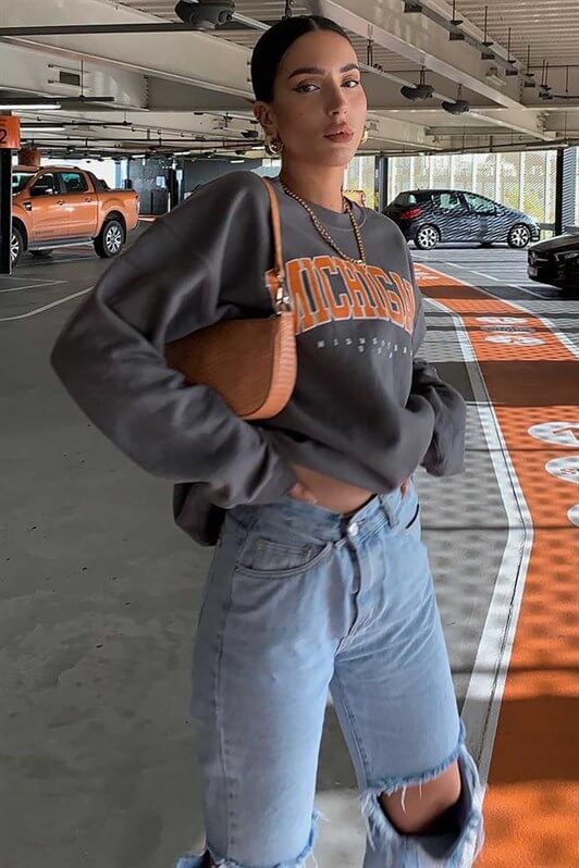 MDX Mad Girls Anthracite Sweatshirt MG785 - Jackson
