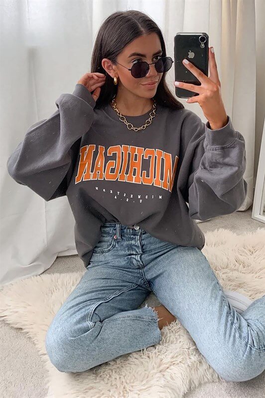 MDX Mad Girls Anthracite Sweatshirt MG785 - Jackson
