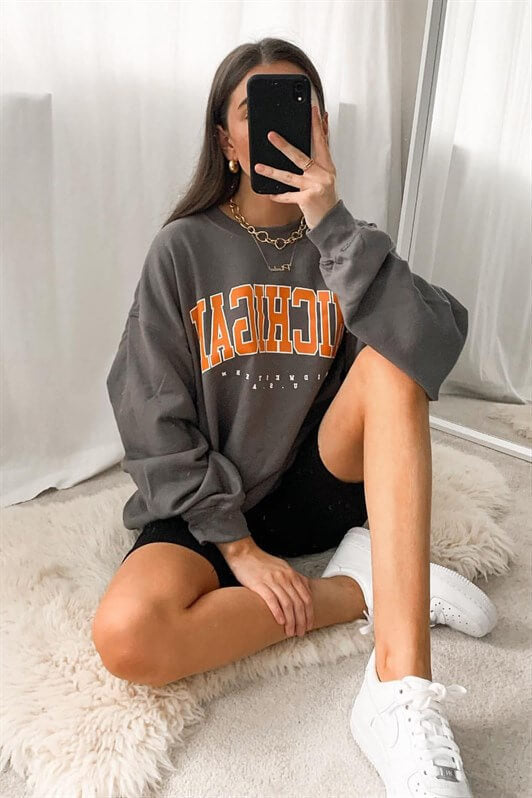 MDX Mad Girls Anthracite Sweatshirt MG785 - Jackson