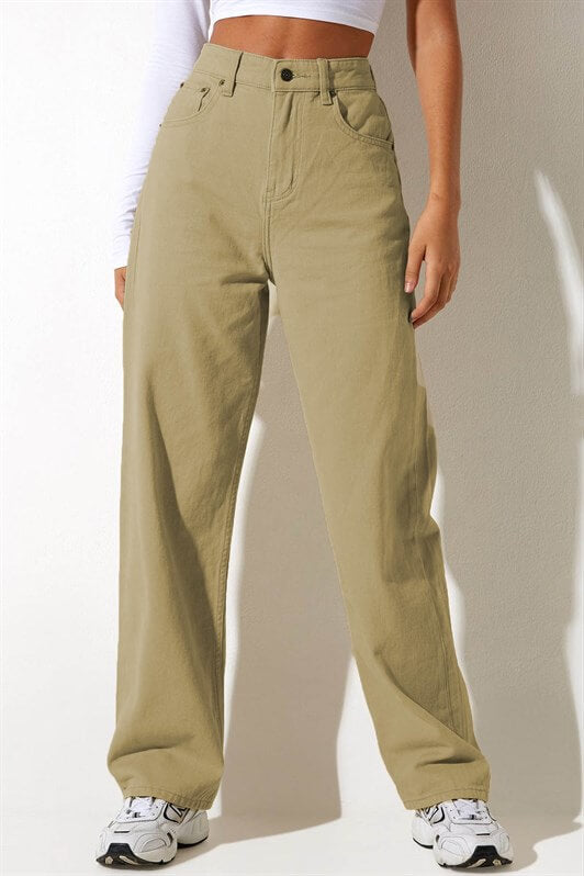 MDX Mad Girls Beige Palazzo Jeans MG1247 - Torres Vedras